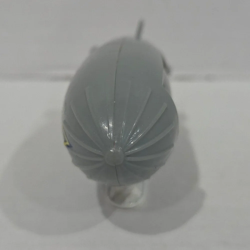 Vintage 1991 Hot Wheels Goodyear Blimp Gray Die-Cast Toy Changeable Graphics
